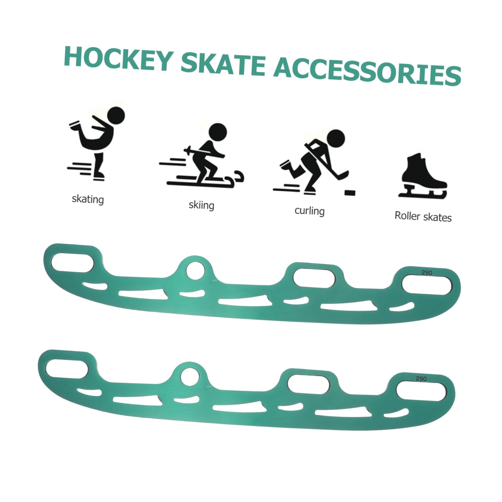 ibasenice Cuchillas De Patines para Conversión De Línea Hielo Protector De Repuesto Kit De Conversión para Hockey y Patinaje Artístico