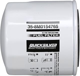 Quicksilver 8M0154765 Water Separating Fuel Filter for Various Marine Engines