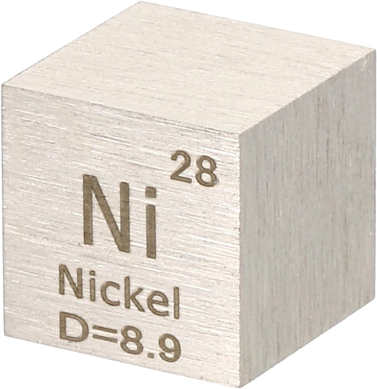 PATIKIL Nickel Cube, 10mm Ni Density Cube High Density Element Cube Unique Metal Cube Periodic Table of Elements Collections Lab Experiment Teacher Scientific Classes