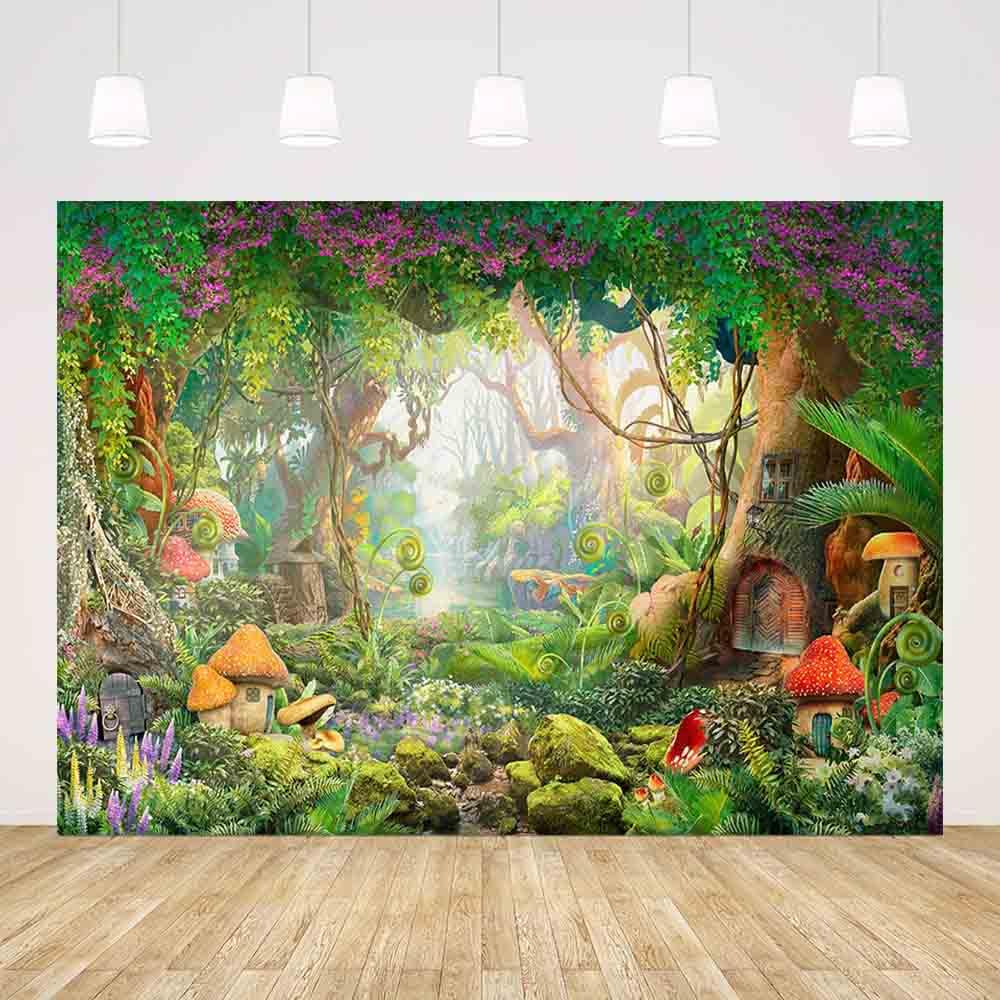 Fotohintergrund „Zauberwald“ 2,2x1,5m – Märchenhaft Für Babyfotos, Parties & Dekoration