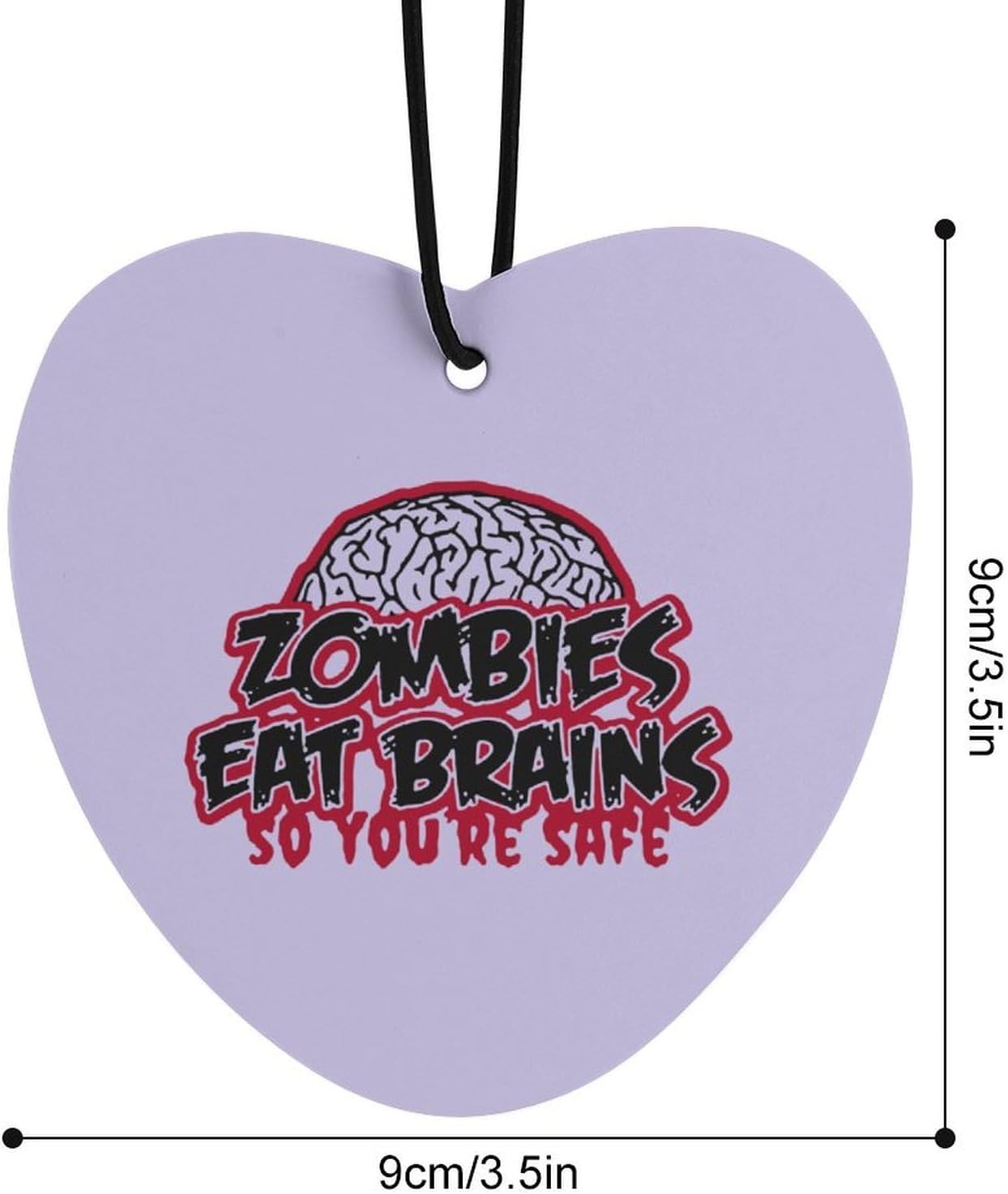 Zombies Eat Brains Car Air Freshener Hanging Car Scent Cards Decor Interior Accessories