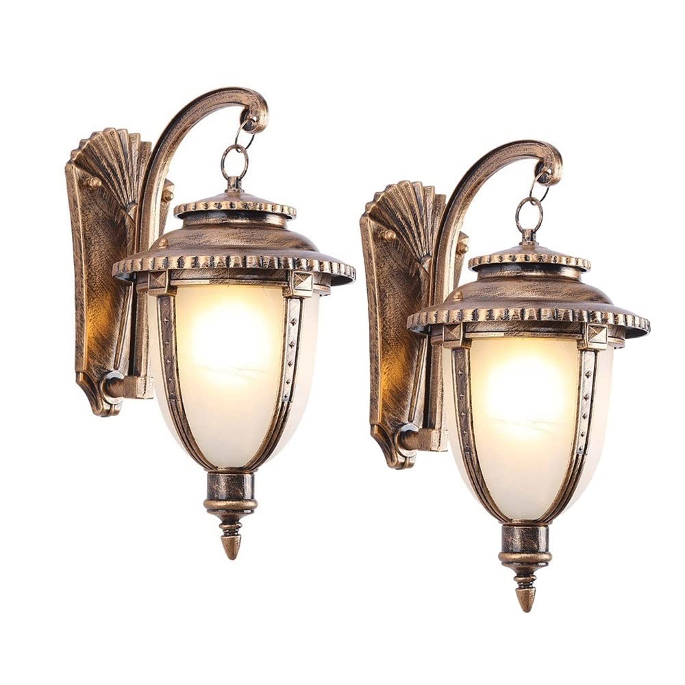 Applique murale victorienne en verre pour illuminer votre patio et votre jardin