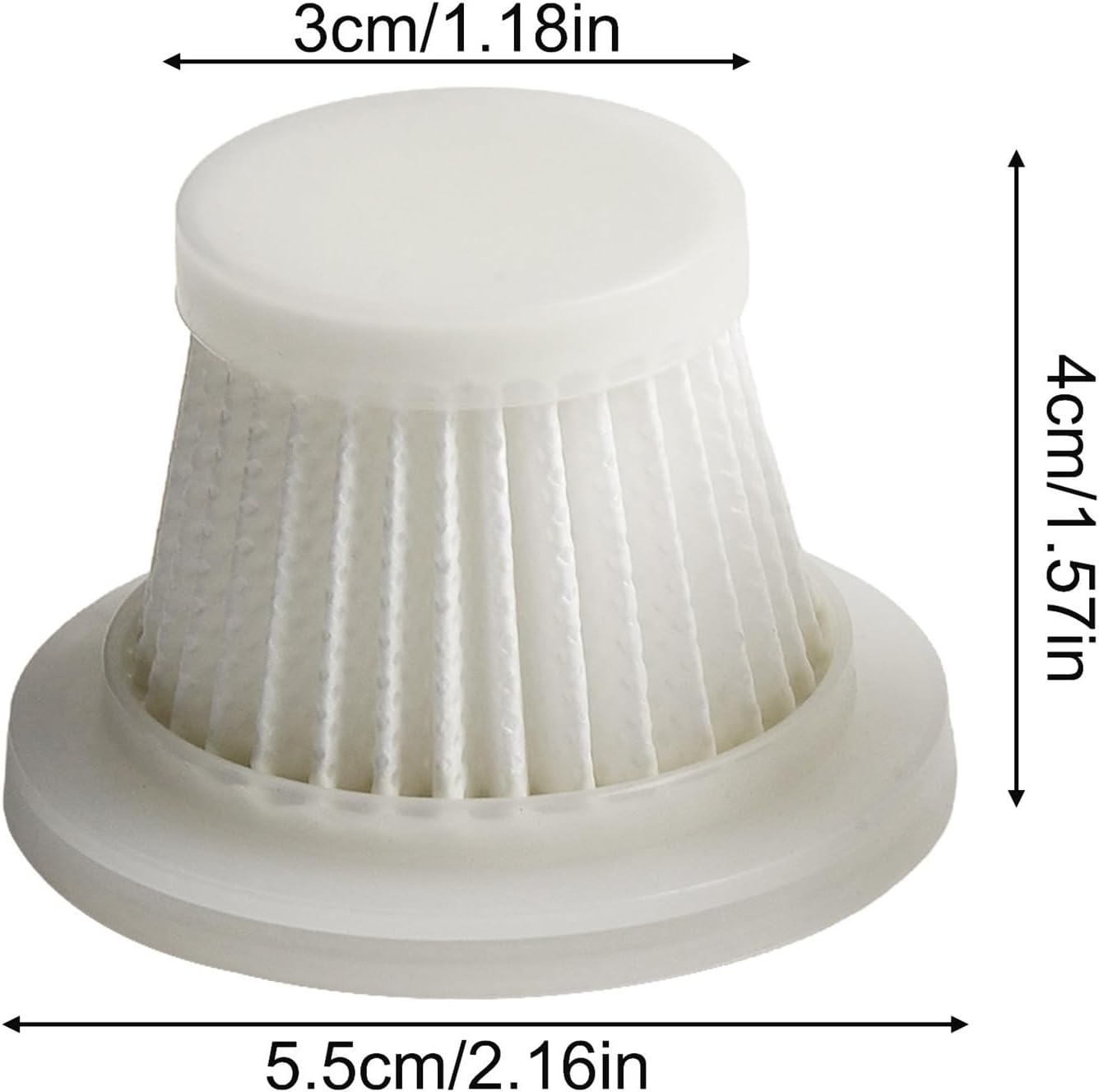 2/6 PACK Reusable Washable Filter,Compatible For Car Vacuum Cleaner Handheld Vacuum Cleaner Accessories Reusable(6pcs)
