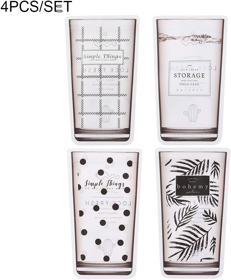 YALW 4PCS/Set Preservation Freezing Reusable Saran Wrap