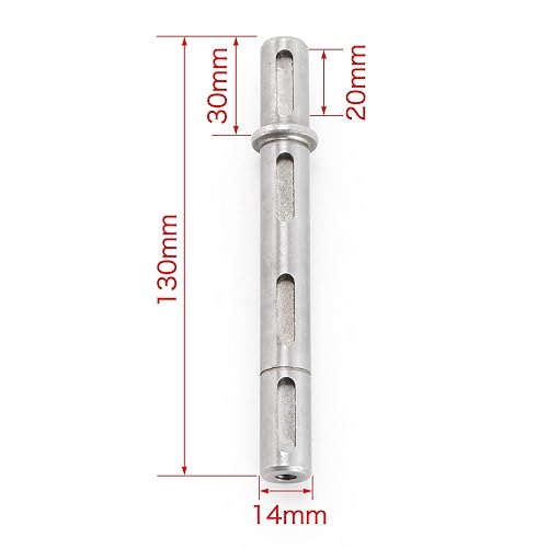 Miniatura 2 de CNCTOPBAOS Diámetro de doble eje de salida 0.551 in Eje de salida 0.55 "Longitud de salida de doble eje 5.118 in apto para reductor helicoidal caja