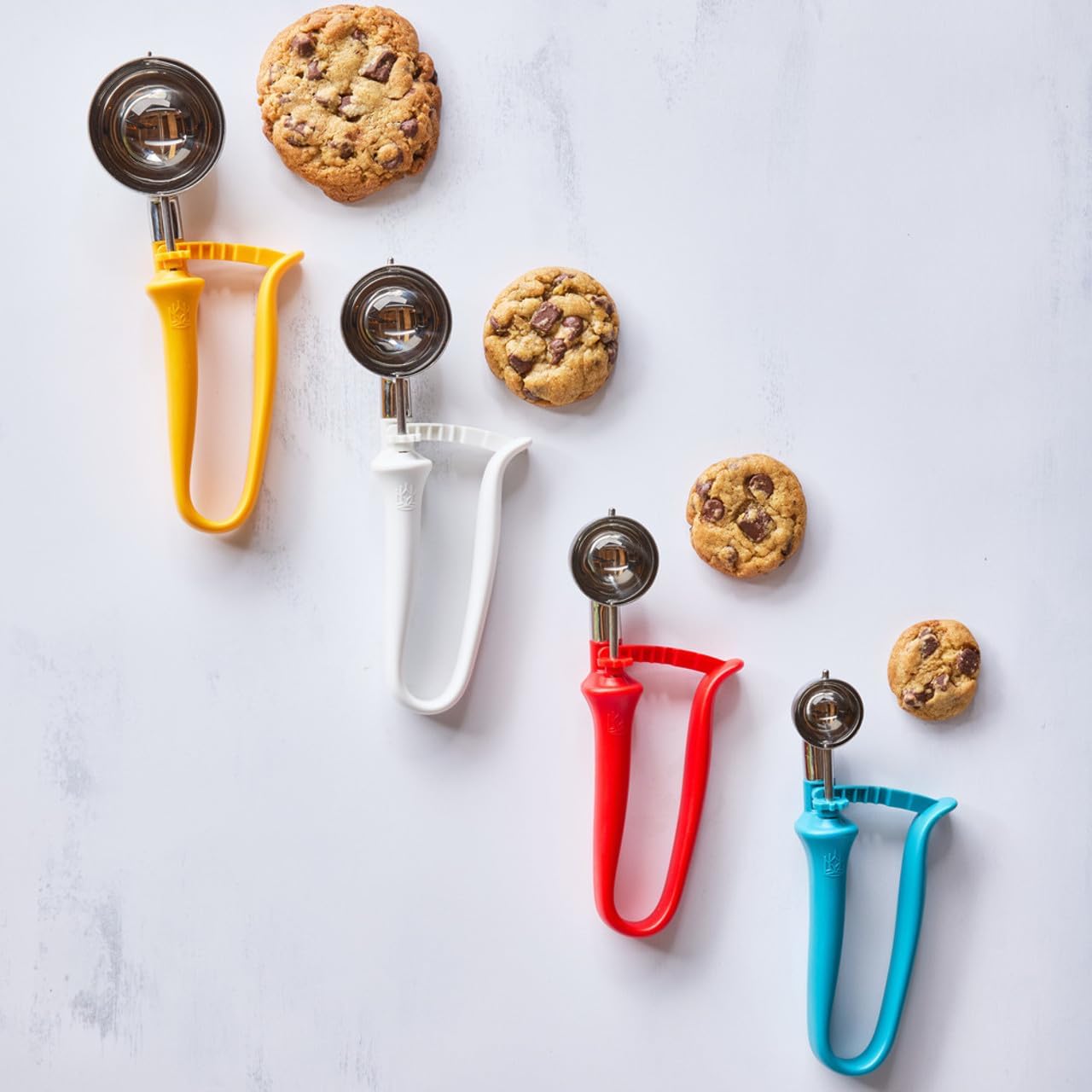 King Arthur Baking Company 2-Tablespoon Cookie Scoop Dough Portions for Large Drop Cookies, Biscuits, Pancakes, and Whoopie Pies