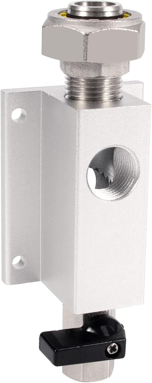 3/4 Air Outlet Kit for 3/4 Inch Shop Air Line Kit, with 1/2 Inch NPT Outlet Port, Equipped with Straight Air Piping Fittings and Ball Valve
