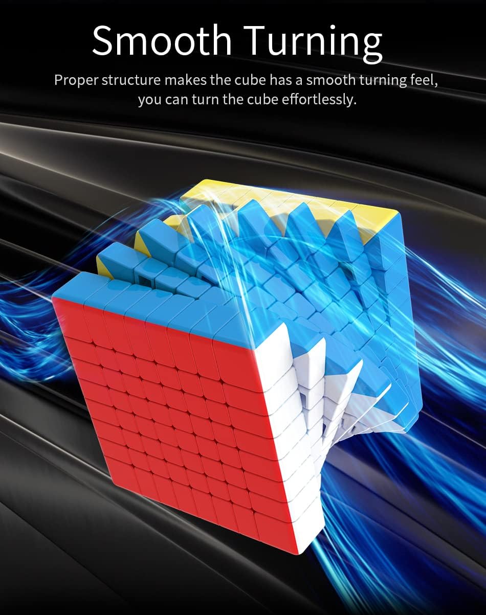 Willking MoYu Meilong 8x8 V3 Speed Puzzle Cube MFJS 8x8 Magic Cubes Moyu Cube Stickerless Meilong 8x8x8 Cubing Classroom MF8 Speed Education Toys