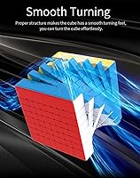 Vista 3 de Willking MoYu Meilong 8x8 V3 Speed Puzzle Cube MFJS 8x8 cubos mágicos Moyu Cube sin calcomanías Meilong 8x8x8 Cubing Classroom MF8 Speed Education