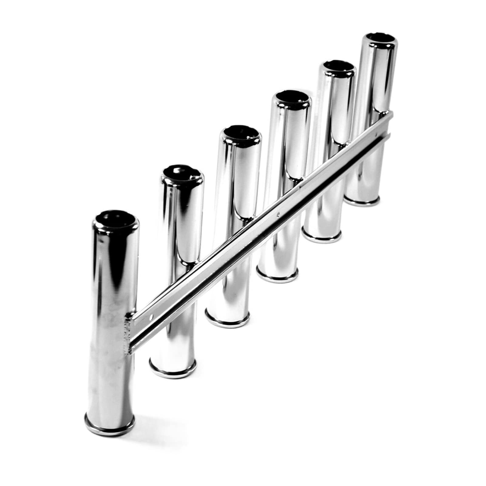 6 Link Angelrute Halter 6 Röhrchen Rod Pod Rack Edelstahl Boot Marine Yacht Einfache Montage