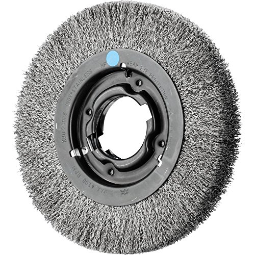 Rundbürste breit ungezopft rbu ø 200x25xvariable Bohrung Edelstahl-Draht-Ø 030 Schleifbock - Pferd