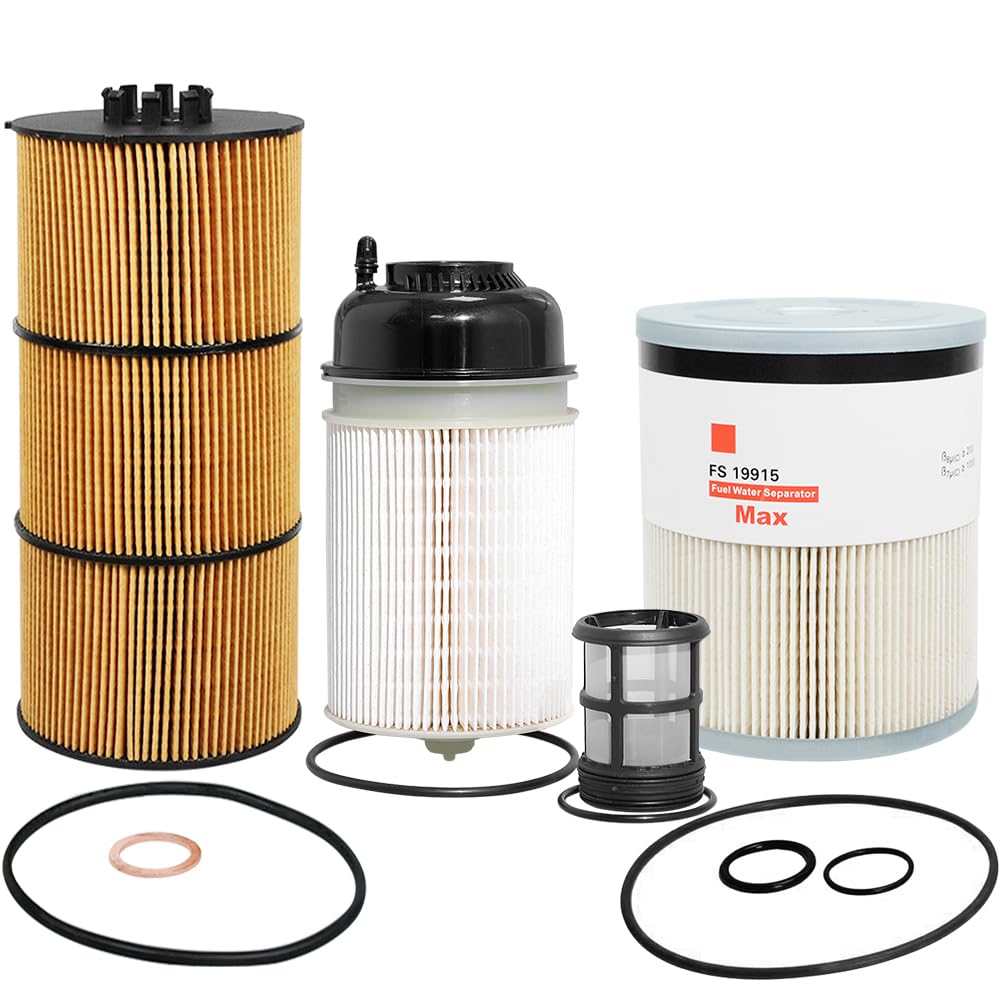Photo 1 of Fuel Oil Filter Kit Compatible with Freightliner Cascadia DD13 DD15 DD16 Detroit Diesel Engine,Replace FS19915 P551063 PF9908 P551005 P551011 LF17511 P7505, PF9804