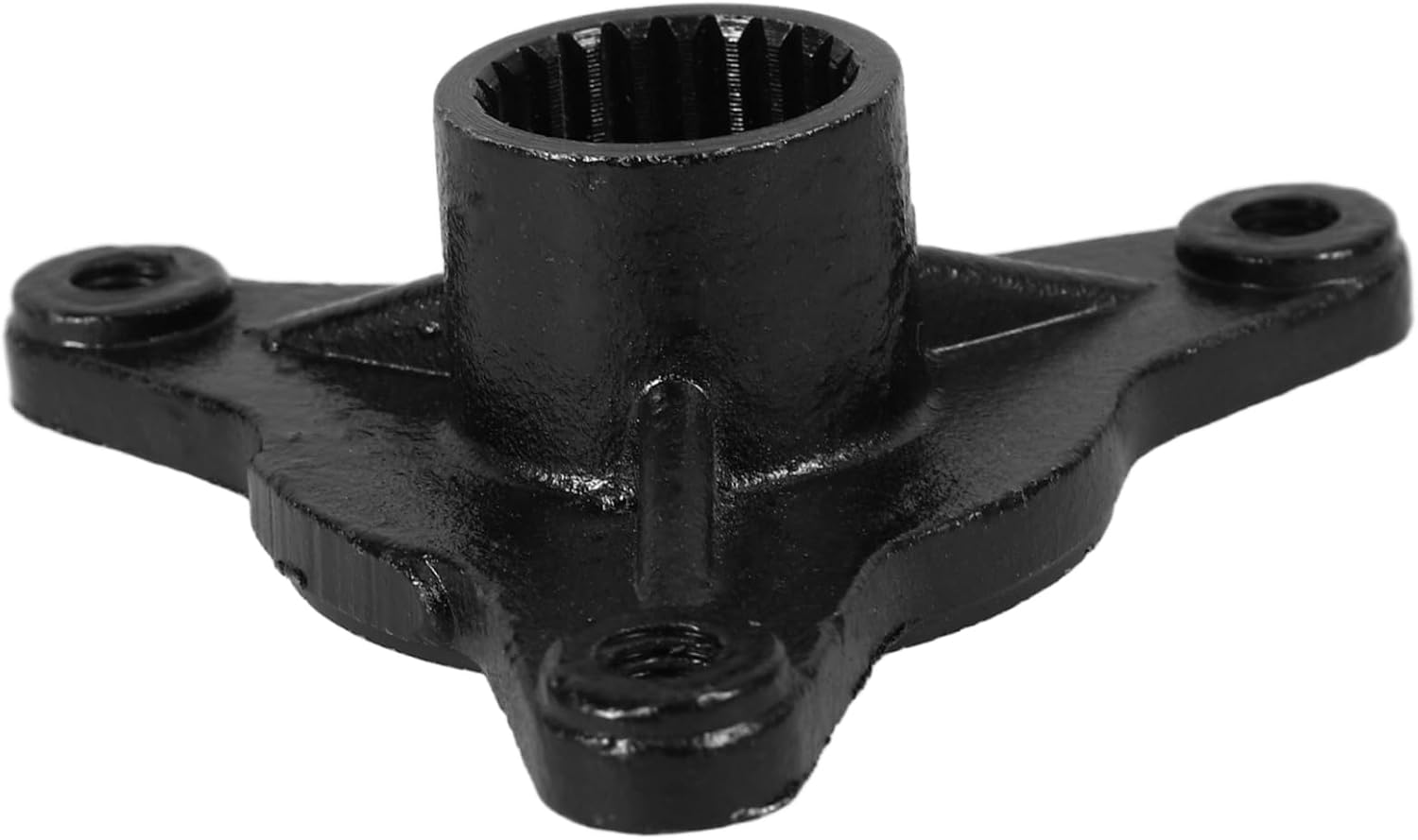 3holes Go Kart Atv Wheel Axle Hub Tooth Flange Black Replacement for Secure Tire Fit Lightweight Easy to Install Atv Accessory