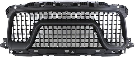 Front Grill W/Light Compatible With Dodge Ram 2500 2019-2023 Grill(Full Black)