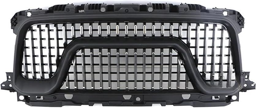 Front Grill W/Light Compatible With Dodge Ram 2500 2019-2023 Grill(Full Black)