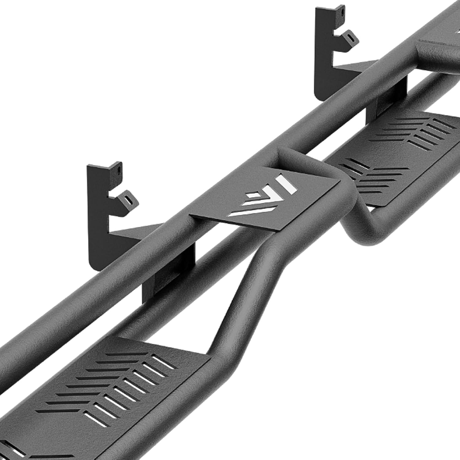 YZONA Three Raised Steps Crew Cab Running Boards Side Steps Compatible for 2004-2025 Titan (Excludes 2016 Model) & Titan XD 2016-2025 Model CrewCab, Bolt-on Side Rails Step Nerf Bar