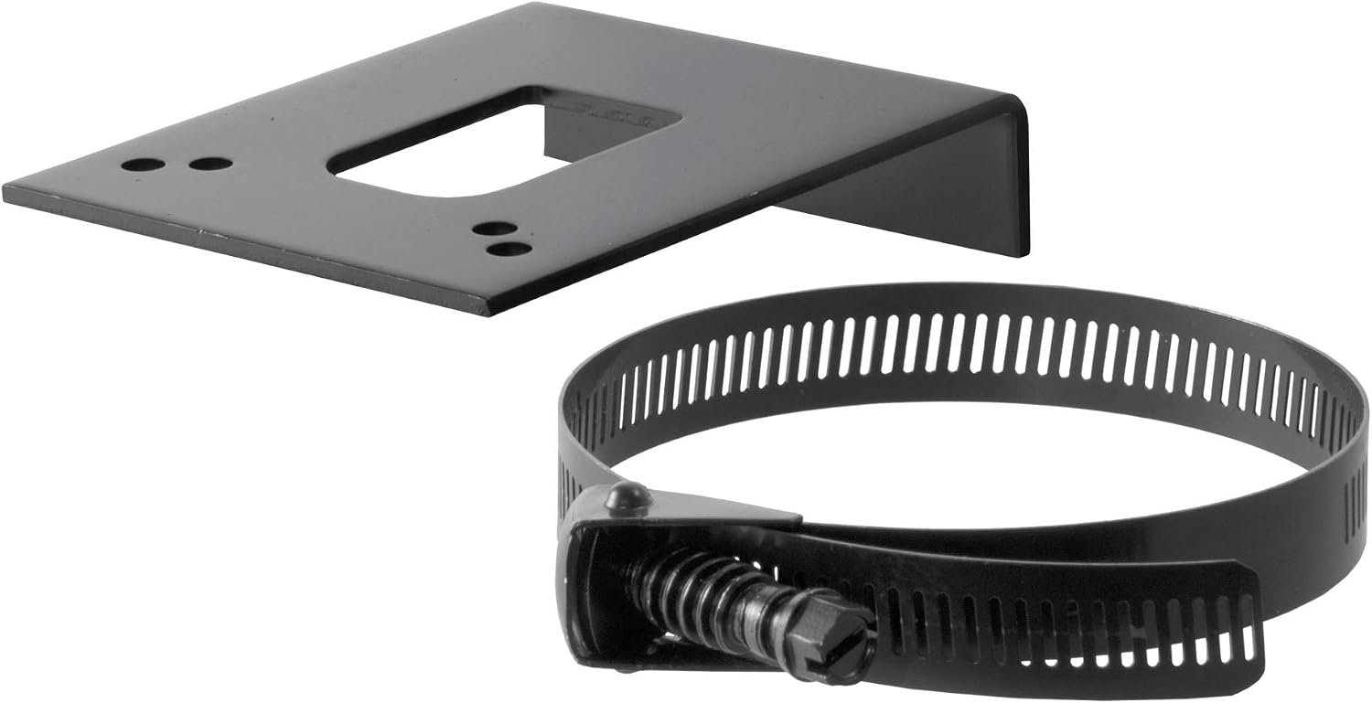 CURT 57204 Vehicle-Side Trailer Wiring Harness Clamp-On Bracket Mount for 4-Way, 5-Way or 6-Way GLOSS BLACK POWDER COAT