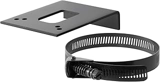 CURT 57204 Vehicle-Side Trailer Wiring Harness Clamp-On Bracket Mount for 4-Way, 5-Way or 6-Way GLOSS BLACK POWDER COAT