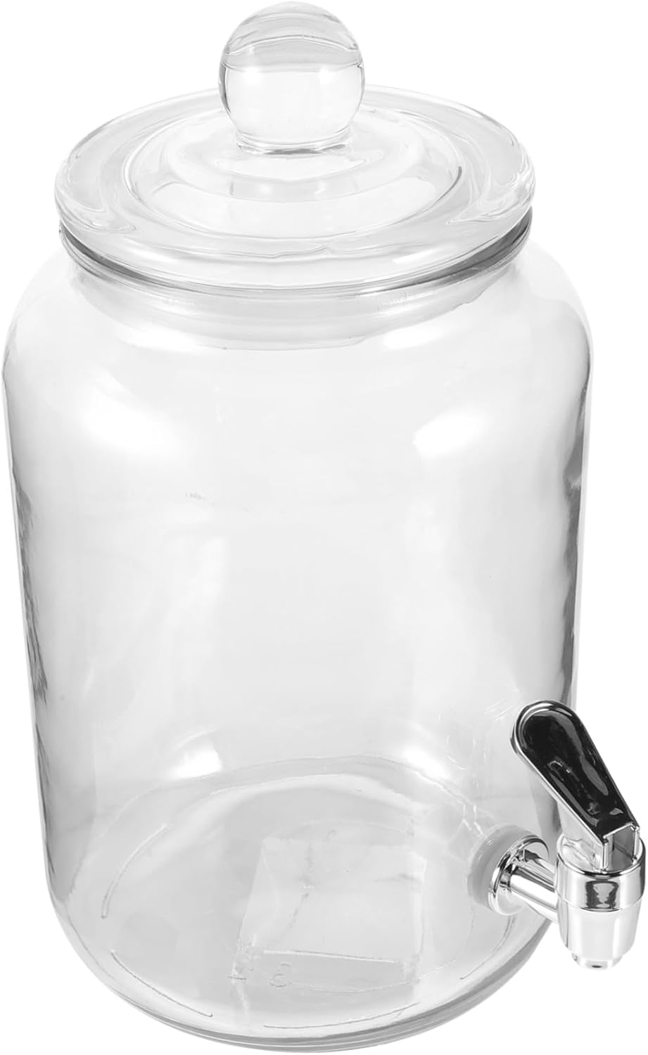 Cabilock Glass Juice Jar Wine Dispenser Bottle Beverage Dispenser Jar Wine Holder Countertop