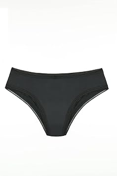 THINX Cheeky Period Underwear for Women, Period Panties, Feminine Care, Menstrual Underwear Holds 1 Tampon, Black, 3X-Large