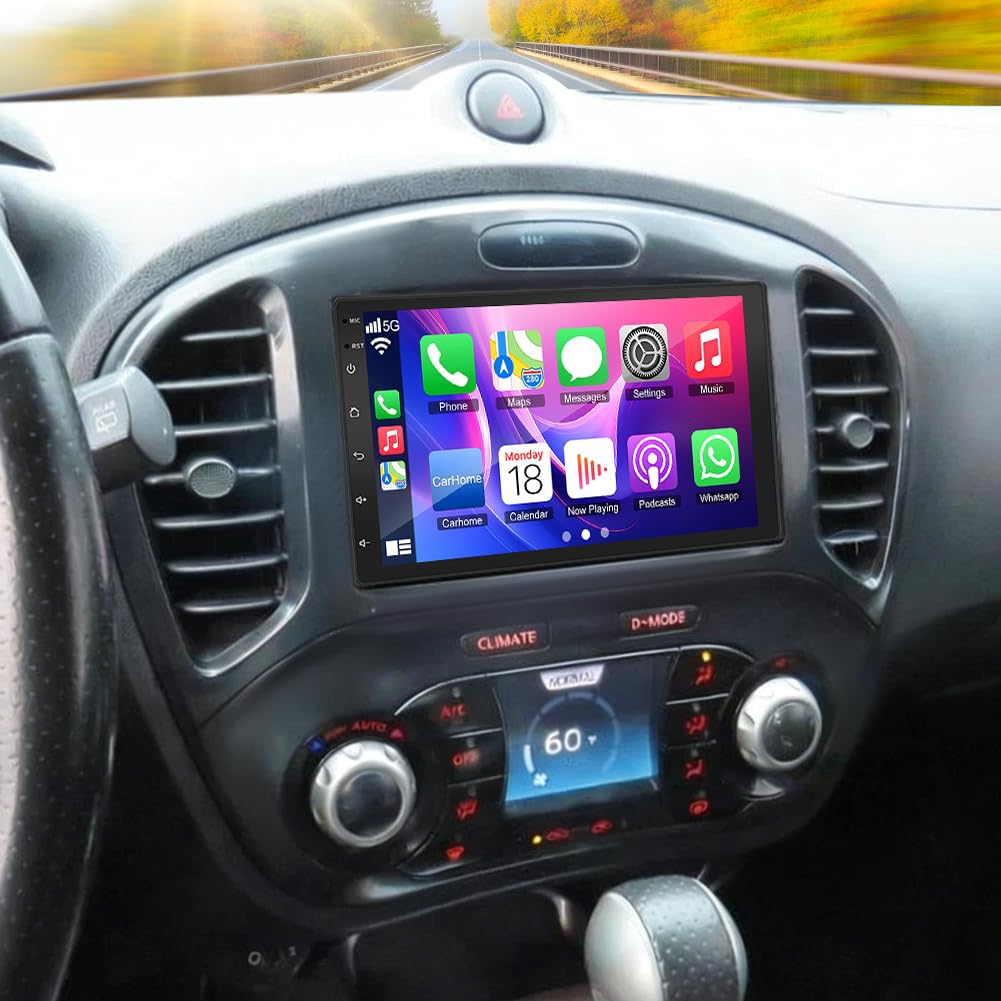 2+32G Android 13 Autoradio Stereo per Nissan Juke F15 2010-2011 con Carplay Android Auto, 7 pollici Touch Screen Radio Lettore Multimediale con navigazione GPS Mirror Link FM RDS SWC Schermo diviso