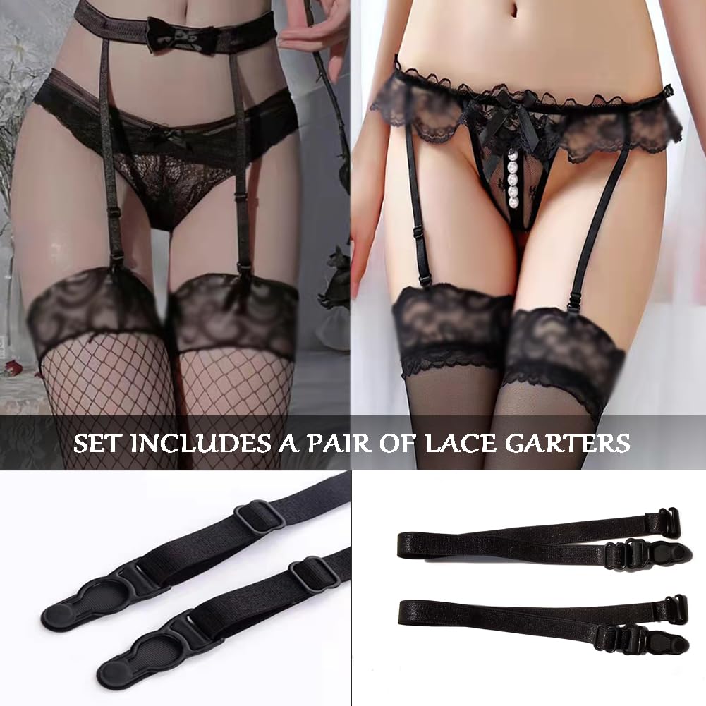 Lace Wedding Garter Bridal Lace Bowknot Garter Ribbon Belt Leg Ring for Women Girls Favor