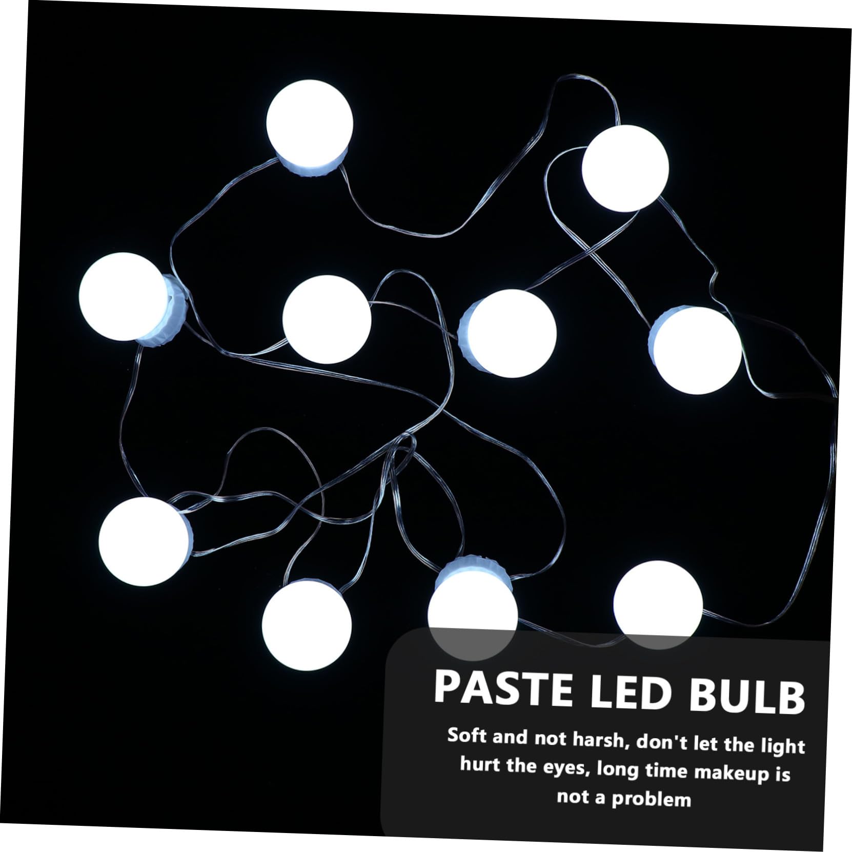 Kit de Lumières LED pour Miroir de Coiffeuse avec 10 Ampoules