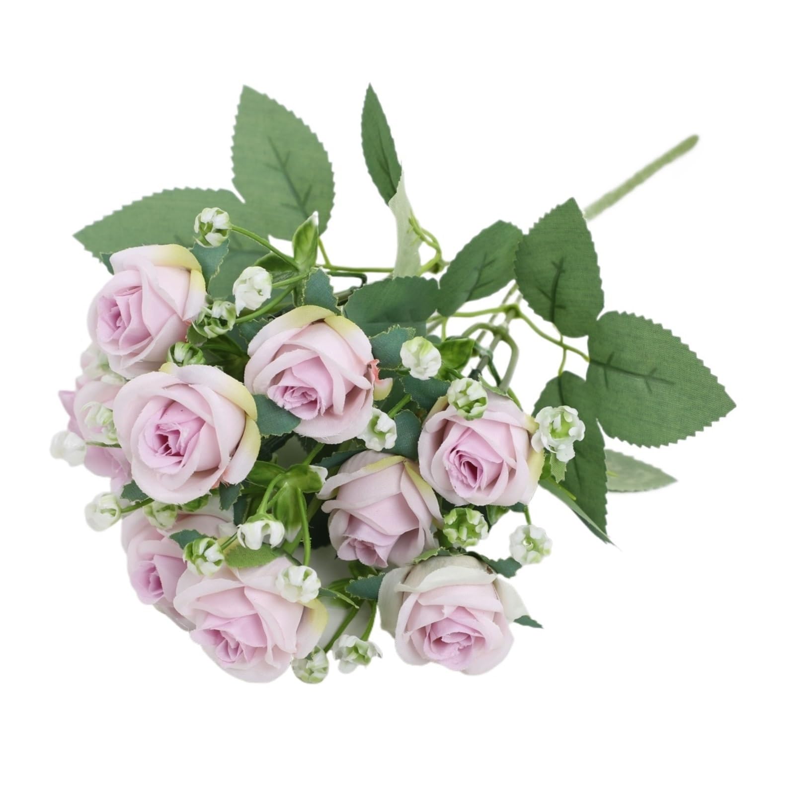 Casetlong 1Pc Artificial Flowers Bouquet 32CM Silk Fake For Home Decor Garden Wedding Decoration Flower Arrangement(Purple)