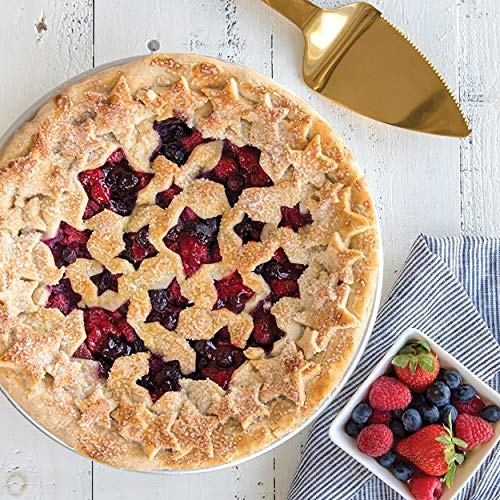 Nordic Ware Cortador de torta de estrelas e cerejas