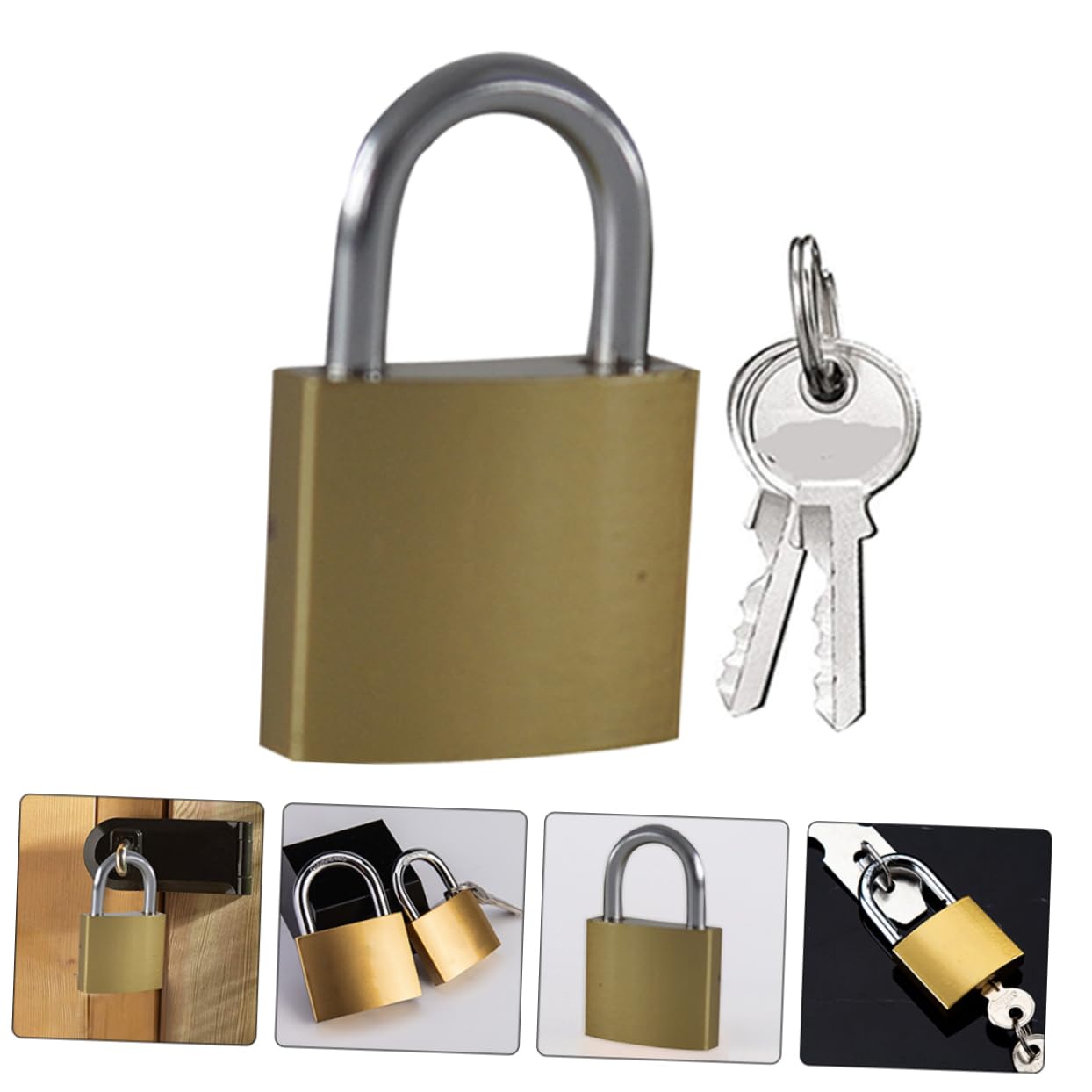 Tofficu 4 Set Serrature Massiccio Con Chiavi Sicurezza Per Armadietti E Valigie Design Elegante E Resistente Ai Tentativi Manomissione 4 Pezzi*4