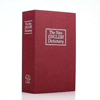 Real Book Mini Metal Safe for Money Jewelry Values