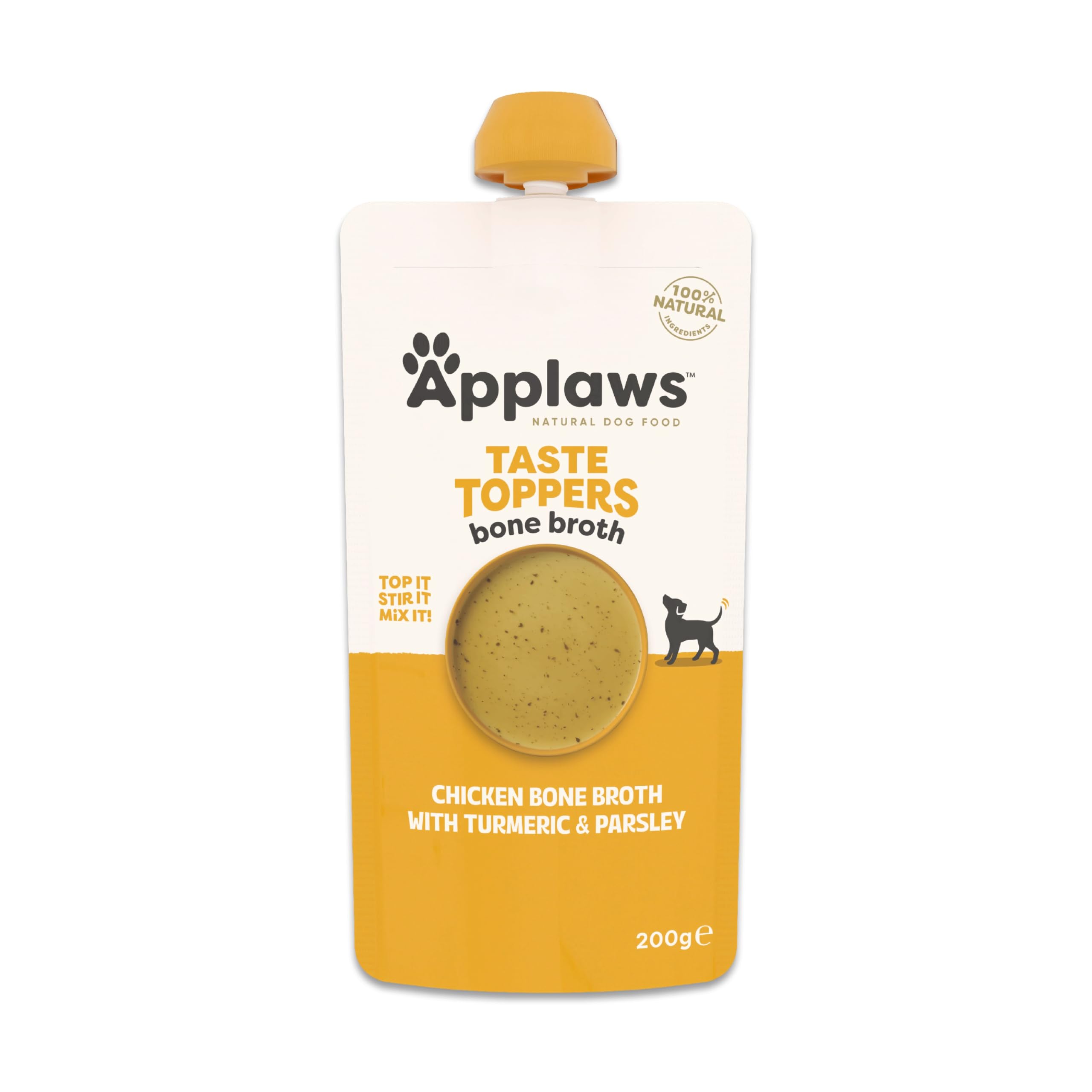 Applaws Taste Toppers 100% naturalna karma dla psów, bulion z kurczaka do suchej karmy dla psów, 6 x worek 200 g
