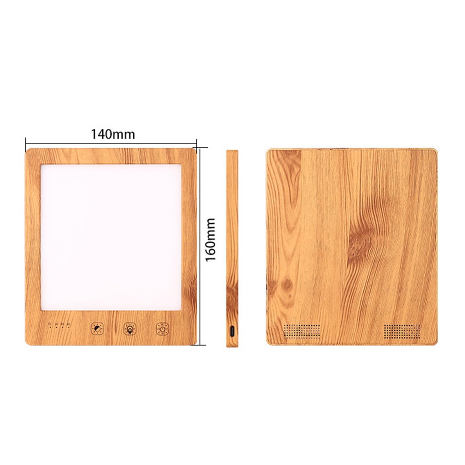 Lámpara triste, lámpara de terapia luz SAD 10000Lux con función memoria y 4 ajustes temporizador, solar natural, triste sin rayos UV, espectro completo para trastorno afectivo estacional, C