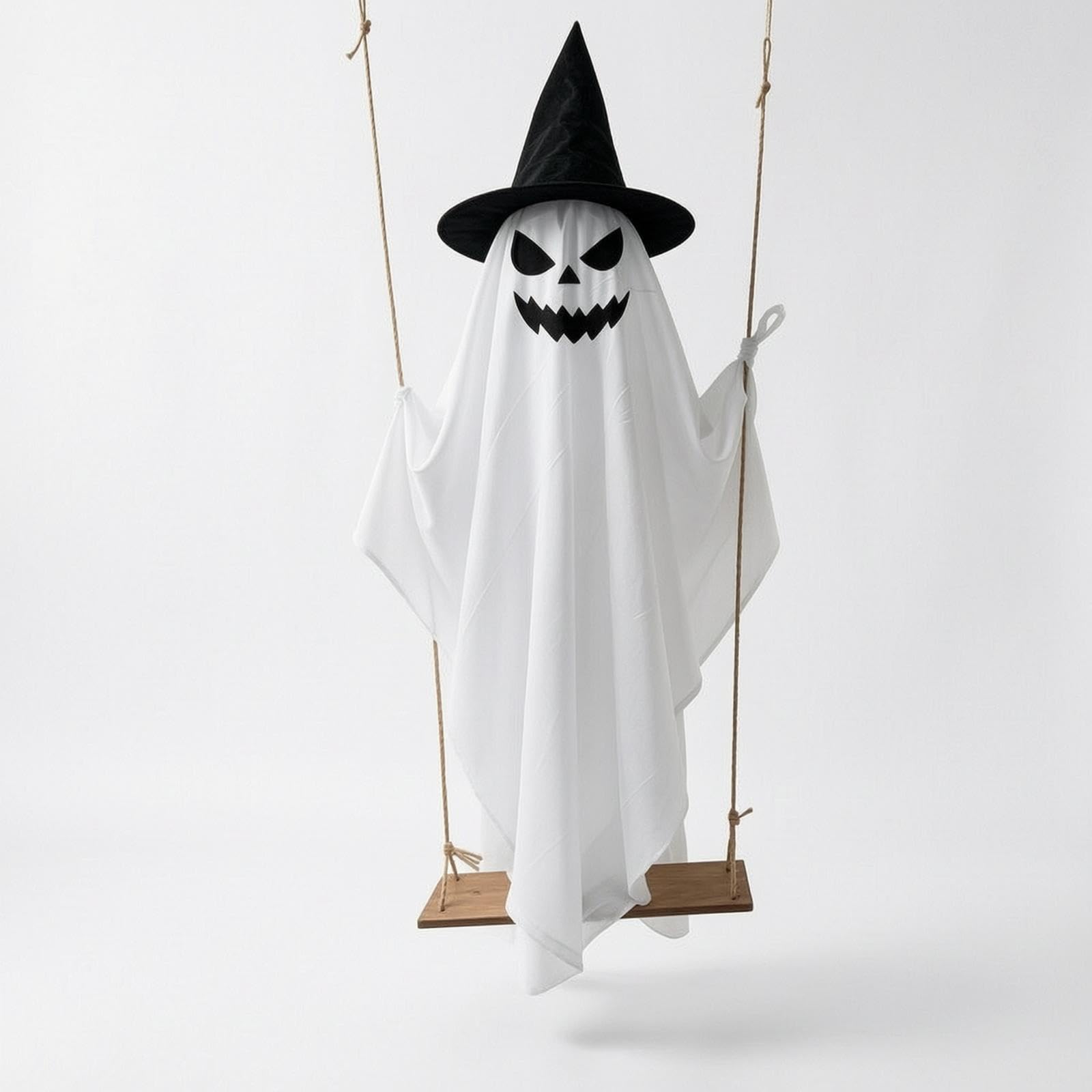 Hanging Specter with Swing Glowing Hanging Specter with Remote Control Spooky Halloween Decorations for Porch, Entryway, Hallway 1.5M Style B-image-14