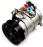 cciyu Air Conditioning Compressor for Honda for Accord 2.4L 2003-2007 Replaces AC Compressor for Car 7 Grooves 10S17C