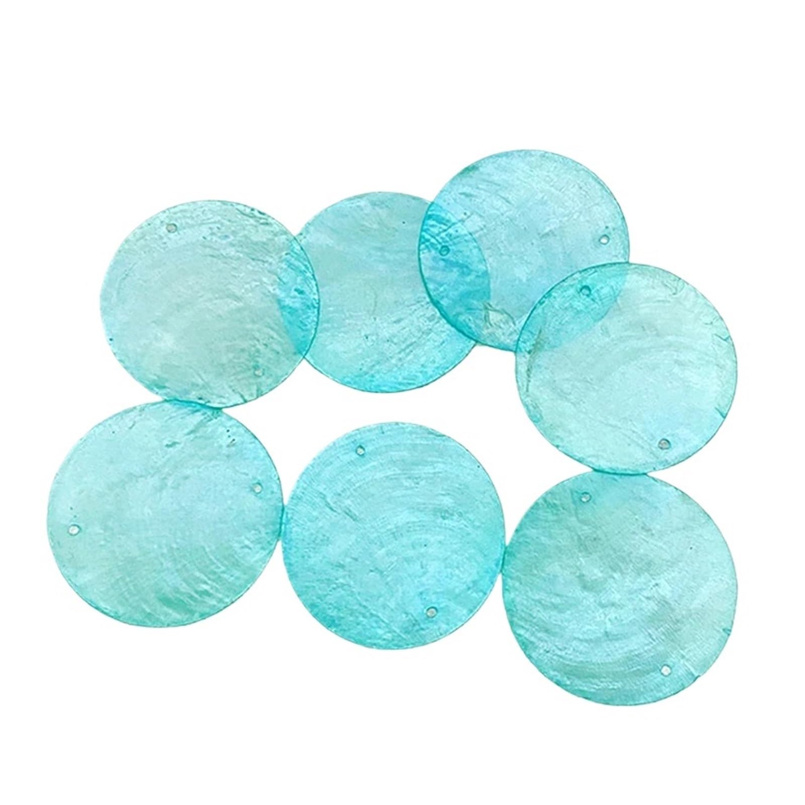 LuoAXINN Capiz Shells 5cm DIY Wind Chimes Capiz Shell with Two Holes Sea Round Shells for Crafts Jewelry Making Accessories Home Decor(Color5)
