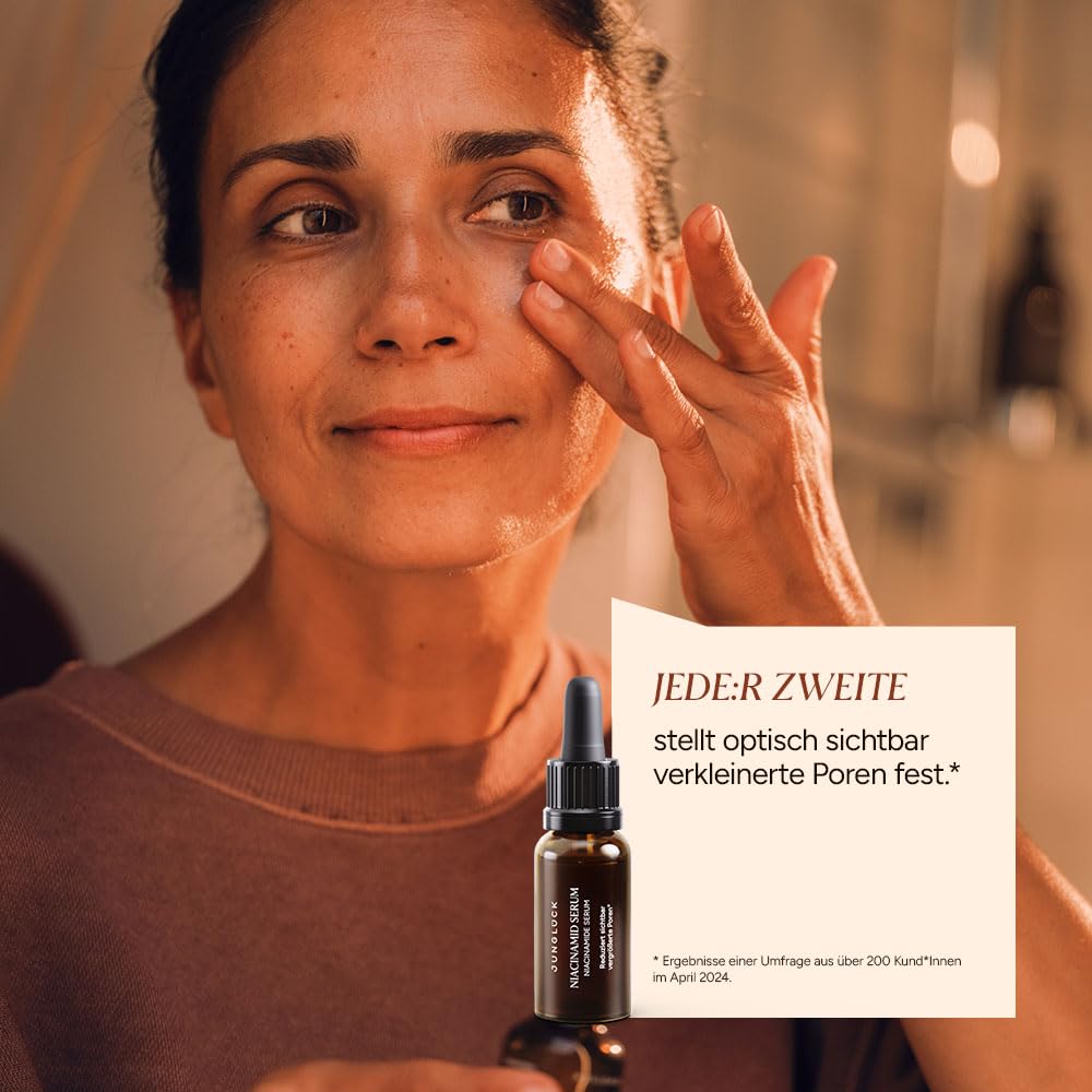 JUNGLÜCK Kennenlern Set Bestseller | Skincare Geschenkset für strahlende Haut – Reinigungsgel, Zink Gesichtswasser, 4 Seren & Hyaluron Creme