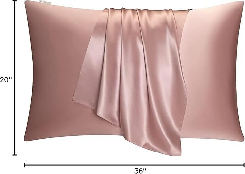 Vista 58 de DISANGNI Funda de almohada de seda de morera 100% natural para cabello y piel con cremallera oculta, 22 momme ambos lados