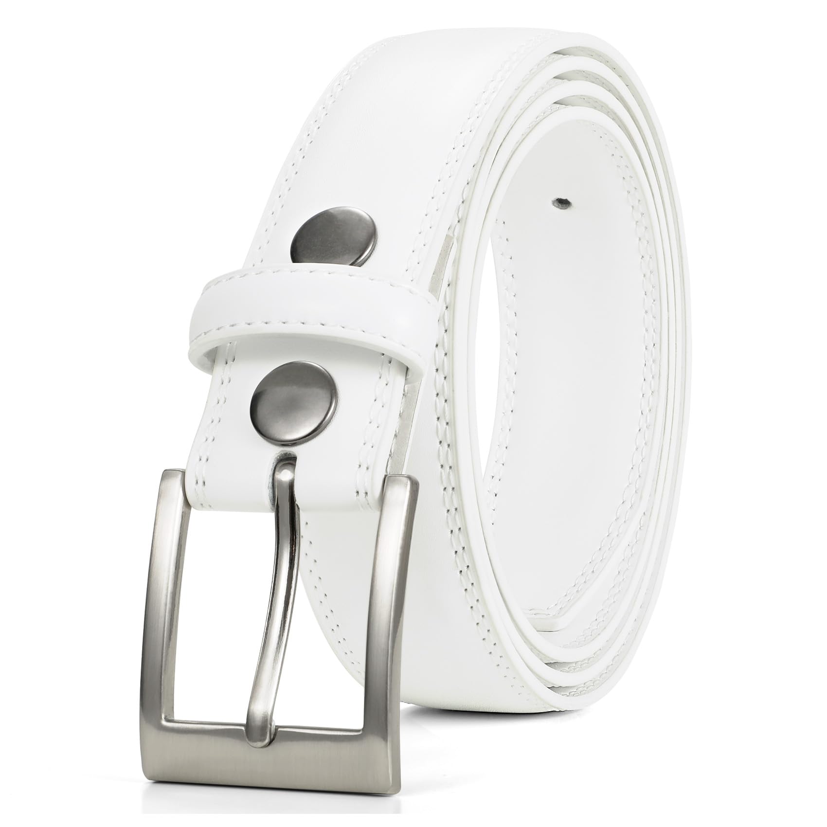 Mens Casual Leather Belt Classic Handmade Dress Belts Every Day Leather Jeans Belt for Men Work Business