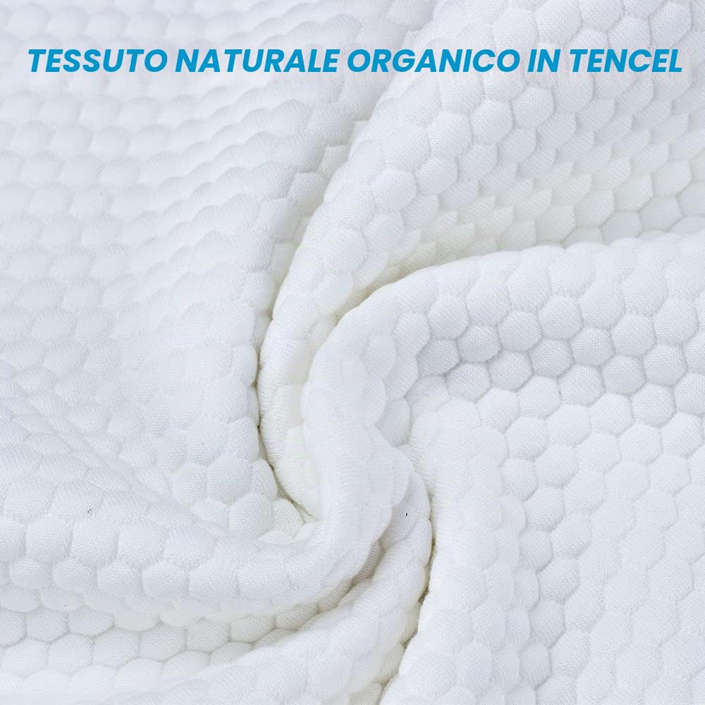 Talatex Dunlop, Cuscino in lattice naturale al 100%, aiuta ad alleviare la pressione, il dolore al collo e alle spalle, senza sostanze chimiche in memory foam, confezione regalo perfetta (rigidità