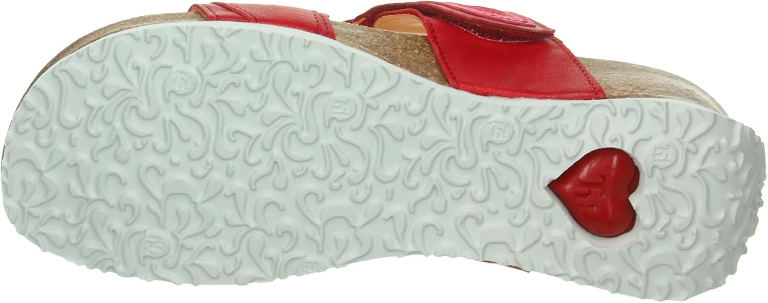 Think! Women's Mizzi Leather Lining Slippers, Fragola Kombi 5000, 7/7.5