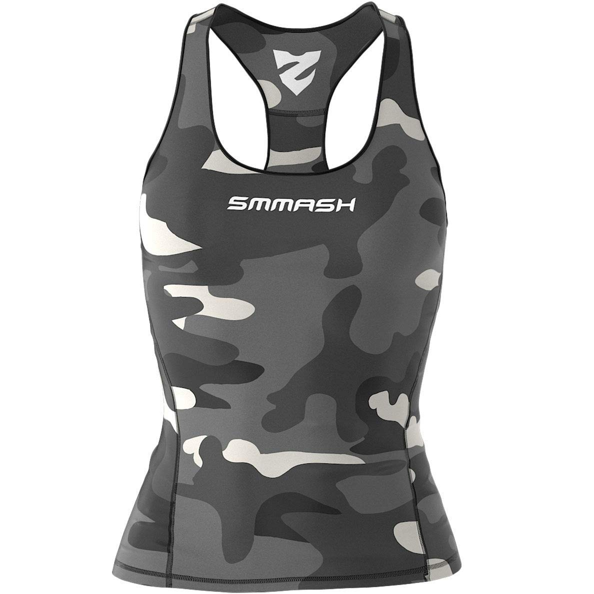 SMMASHCamo Womens Tank Tops Compression, Vest Workout Tops, Professional Crop Top Sportswear Women, Training Shirts for Fitness, Gym, Crossfit, Yoga, OCR, Antibacterial Material