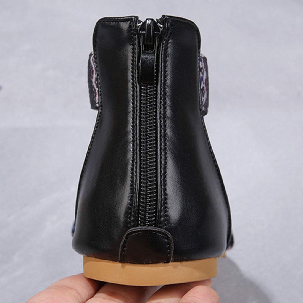 Sandali con tacco piatto fiore punta aperta sandal... – Grandado