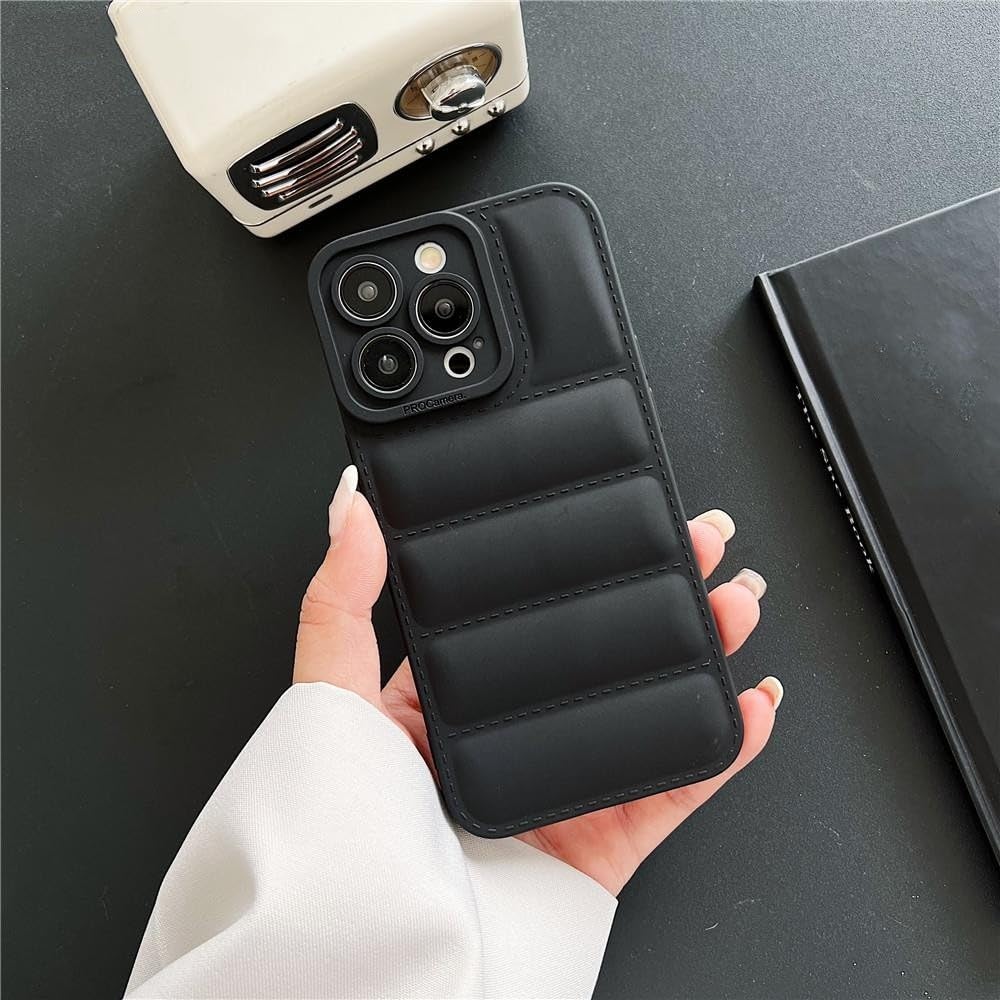 iPhoneアクセサリー THE PUFFER CASE iPhone13iPhone14iPhone15 QYFZXLV Puffer Phone Case for iPhone 13 14 15 PRO MAX,Soft