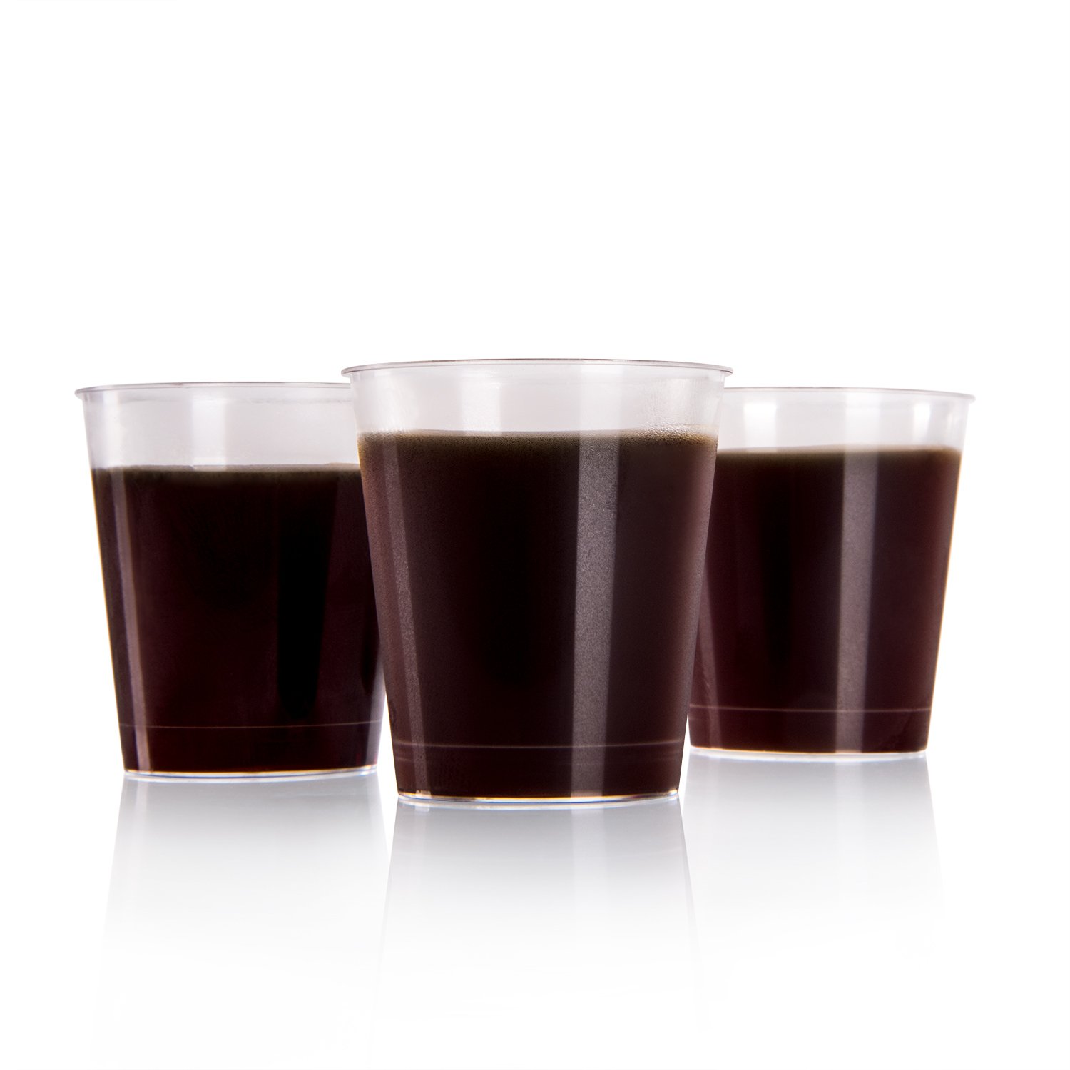 Blumtal Vasos chupito plastico duro transparente - 1000 pcs incluye carton - Vasitos aperitivos plastico 2 Cl - Vasos de chupito ideal para fiestas