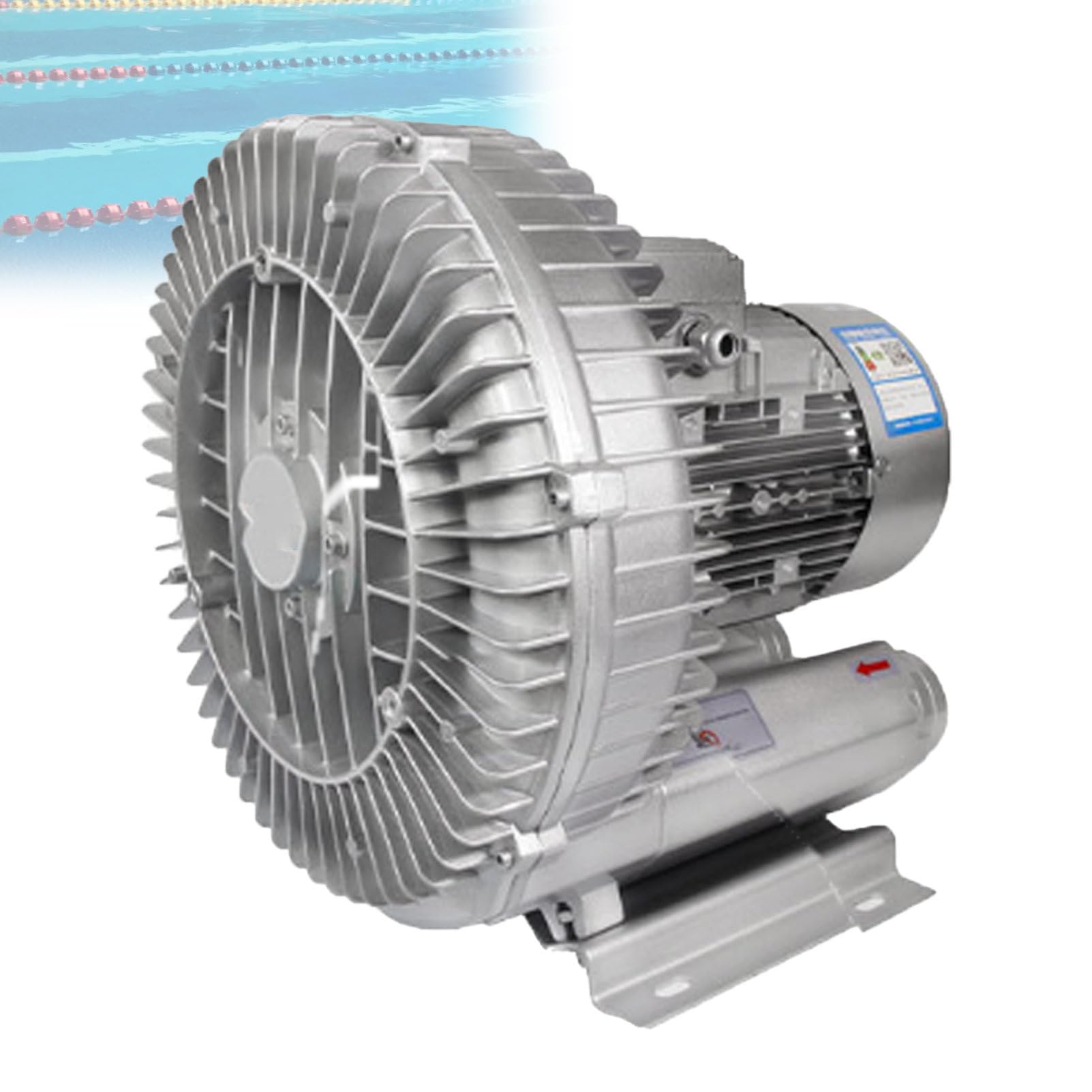 Pvxa Industrial Aquaculture Pond Fish Tank Vortex Air Blower Pump,7500w vortex blower,High-Pressure Vortex Ring Blower,for Sewage Aera ThreePhase-4000W/5.36HP