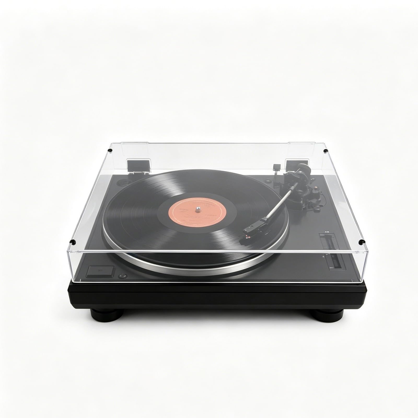 Coperchio antipolvere trasparente per giradischi: coperchio di ricambio in acrilico trasparente compatibile con i modelli LP60X / LP60XBT di apparecchiature audio domestiche.
