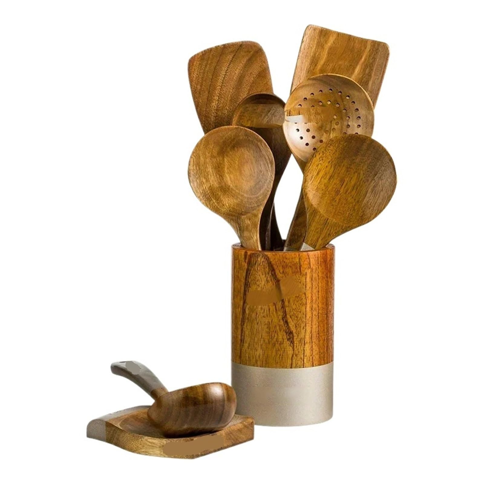 9 cucharas de madera for utensilios cocina(6pcsModel Y 2025-2026)