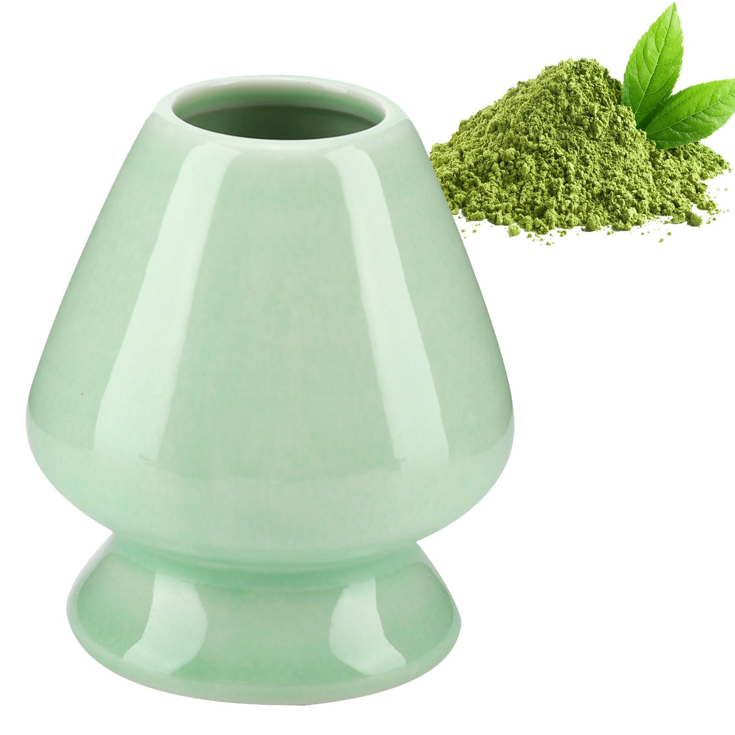 Porte-Fouet Matcha en Céramique Japonais Traditionnel, Kit de Matcha Fait à la Main