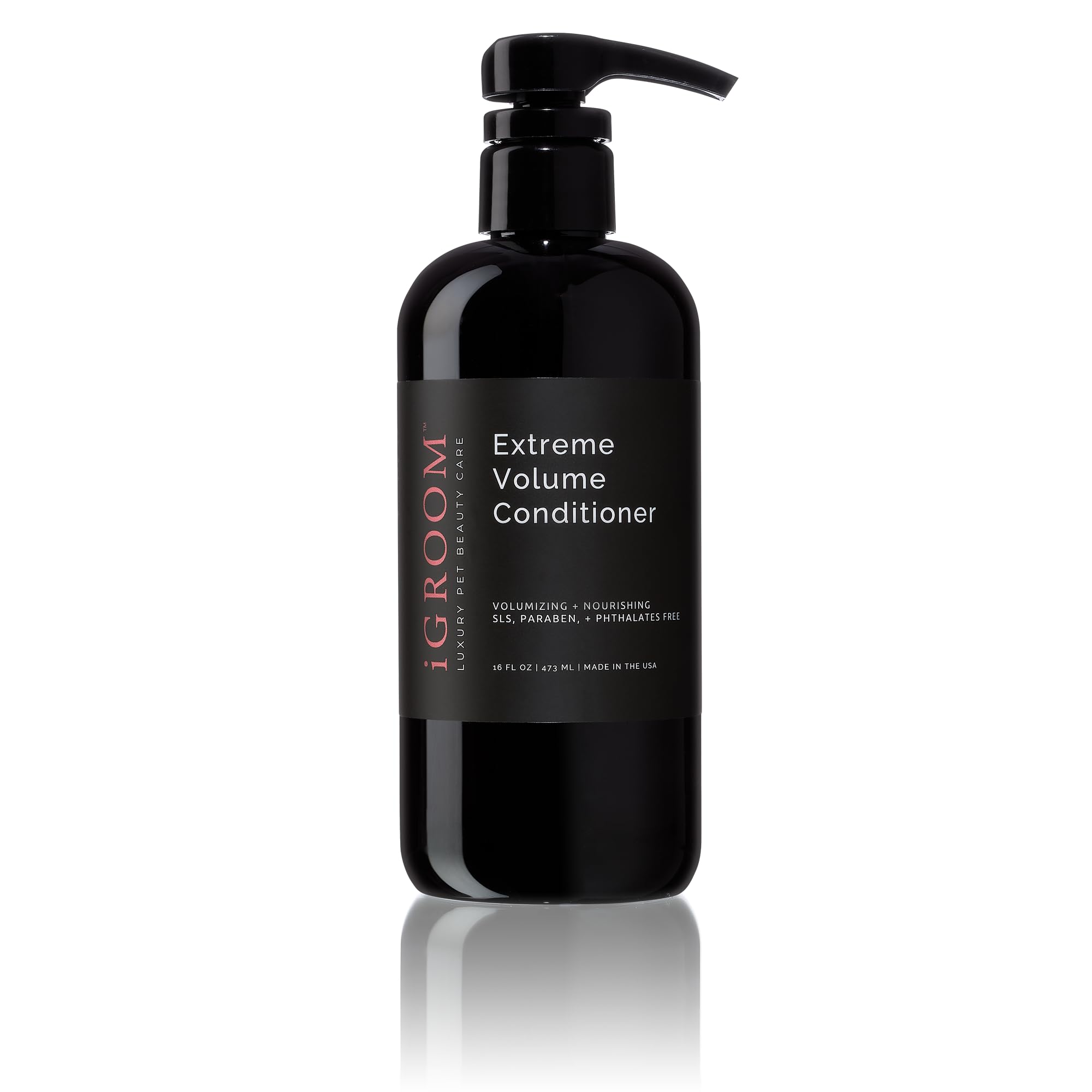 iGroom Extreme Volume Dog Conditioner, Luxury Pet Beauty Care, Adds Body and Volume, Repairs Damage, Gently Detangles, Ideal for Full, Lush & Strong Coat, Made in USA, 473ml